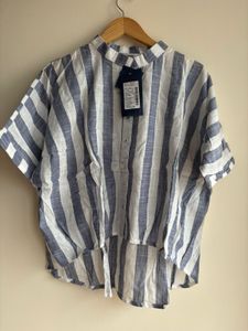 Striped Hi-Low Top with tag