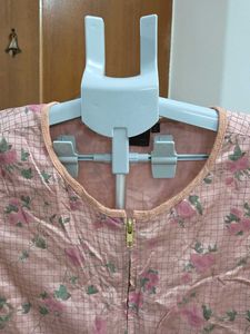 Morpankh Floral Print Zip-Up Blouse