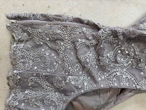 Elegant Silver Sequin Blouse