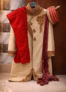 Elegant Embroidered Sherwani Set