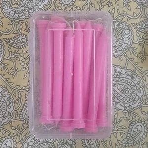 Premium Taper Candles - Pink (12 Pcs)