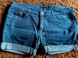 Classic Blue Denim Shorts set of 2