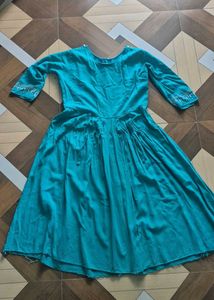 Beautiful Teal Embroidered Kurta