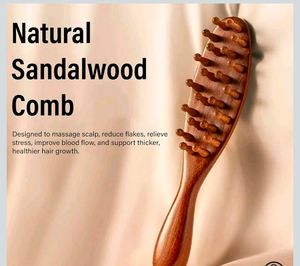 Wooden Scalp Massager Comb