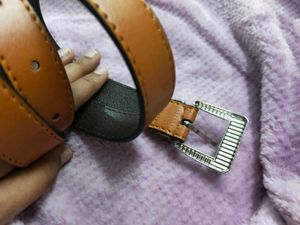 Light Brown Tan Leather Belt