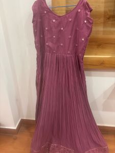 Embellished Anarkali Gown with Hand Worked Embelli