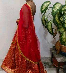 Elegant Red lahenga