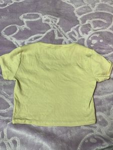 Cute Yellow Crop Top