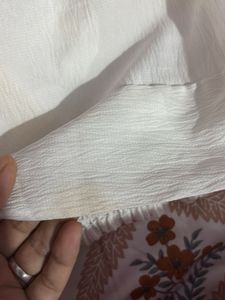 White Cropped Camisole Top