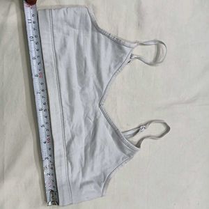 ⭐ Light Grey Spaghetti Strap Bra