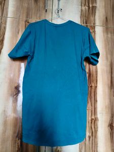 Teal Blue Crew Neck T-Shirt