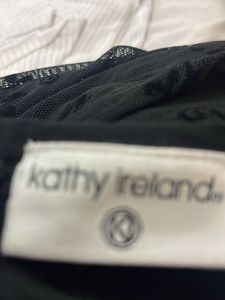 Kathy Ireland Black Lace Blouse