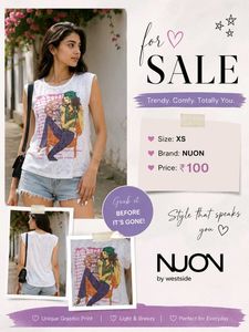 Trendy Graphic Print Sleeveless Top