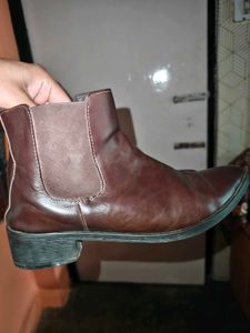 Stylish Brown Leather Ankle Boots