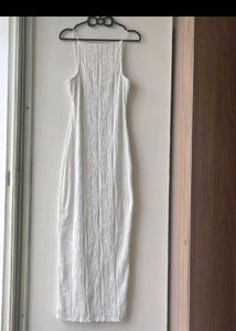 White Bodycon Midi Dress