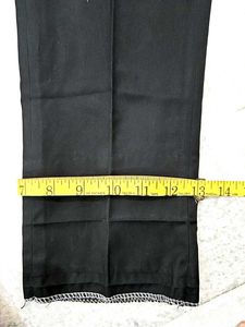 Classic Black Men's Plated Trousers Pant