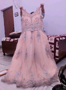 Beautiful Pink Embroidered Gown
