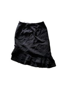Black Sequinned Asymmetrical Fairy Core Skirt
