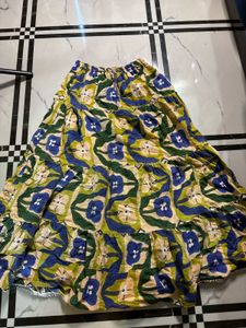 Boho Floral Tiered Maxi Skirt