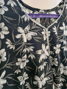 🖤 Pure cotton Floral Short Kurti 🔥