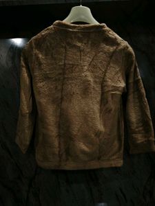 Cozy Brown Fleece Top