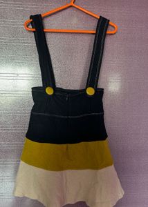 Colorblock Pinafore Dress