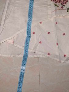 Kurta - Elegant White and Floral