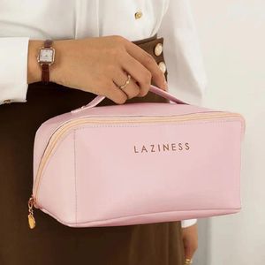 Imported Leather Ladies Makeup Bag
