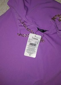 Lilac Midi Dress with Slit