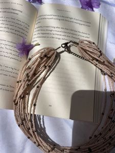 y2k vintage rare Beaded Layered Necklace