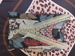 Black printed kurtaset