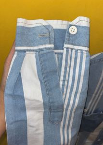 Stylish Striped Denim Shirt