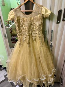 Elegant Gold Party Gown
