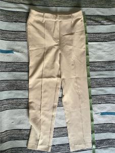 Women's Beige Blazer, Shirt and Pants Set