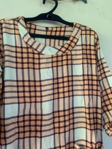 Chic Plaid A-Line Dress