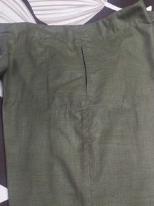 Men's Olive Green Kurta set