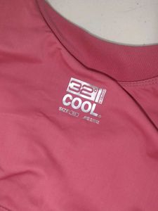 Chic Pink Ribbed sports Top