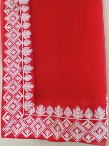 Net Embroidery Saree