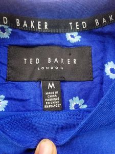 Ted Baker iiMqen's Royal Blue Graphic T-Shirt