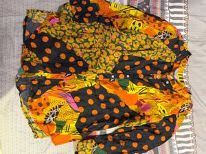 Boho Patchwork Print Blouse