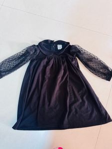 Tior Girls Back Lace Sleeve Dress