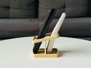 Compact 2-Slot Remote Control Holder