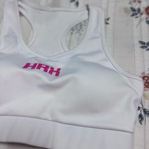 HRX White Sports Bra