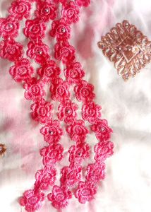 Beautiful Creamy And Pink Colour