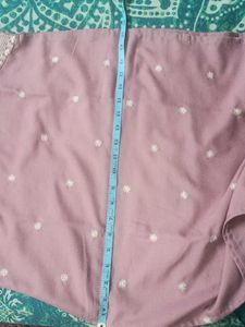 Elegant Lavender Kurta set with White Embroi