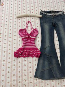 Handmade Crochet Halter Top