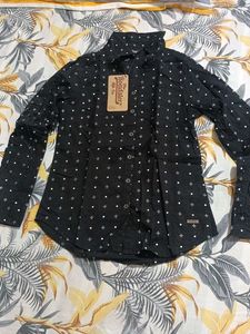 Roadster Black Printed Shirt