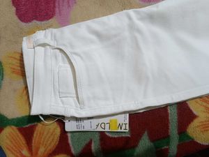 IMELDA White Wide Leg Denim Jeans
