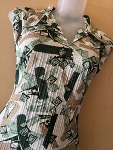 Patterned Midi Dress