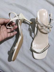 Rhinestone strappy heels Size 37